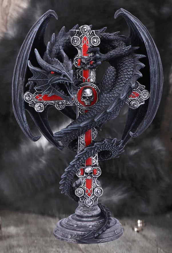 Gothic Guardian Candle Holder 26.5cm