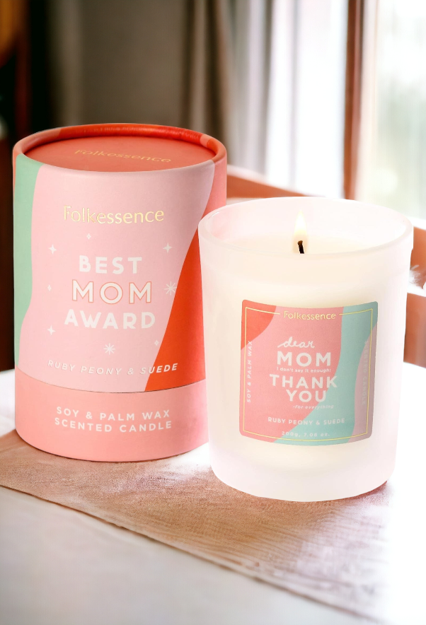 Folkessence Best Mom Award Candle