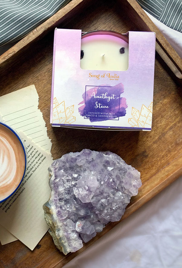 Healing Crystal Candle - Amethyst