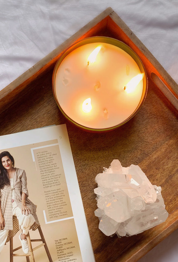 Healing Crystal Candle - Clear Quartz