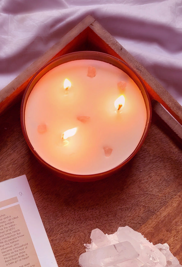Healing Crystal Candle - Rose Quartz