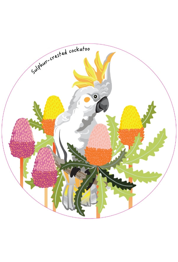 Sulphur Crested Cockatoo Fridge Magnet
