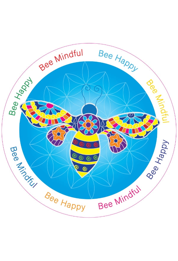Bee Happy Fridge Magnet