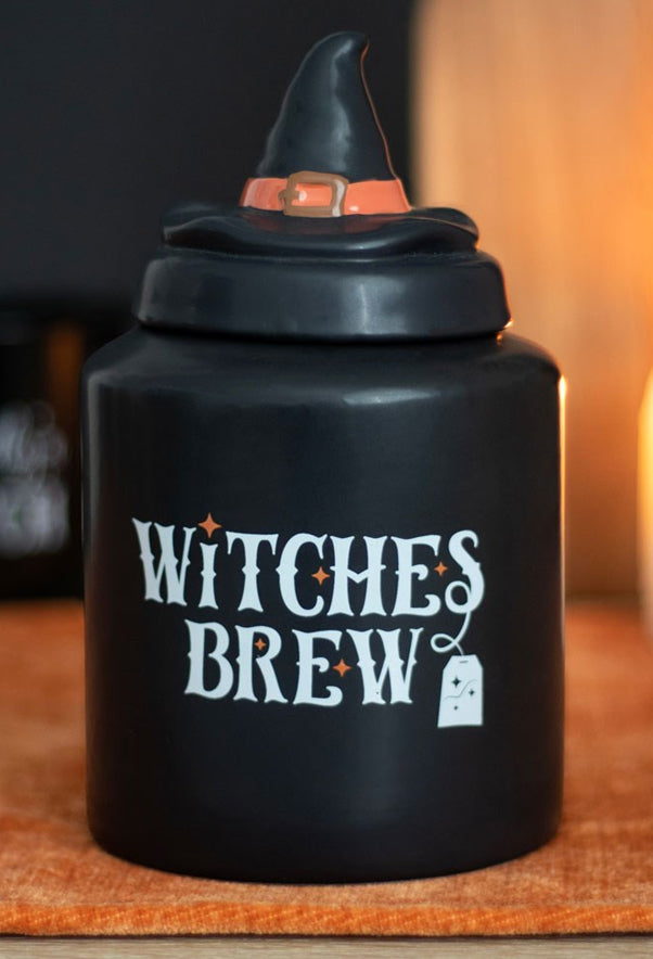 Witches Brew Ceramic Tea Canister