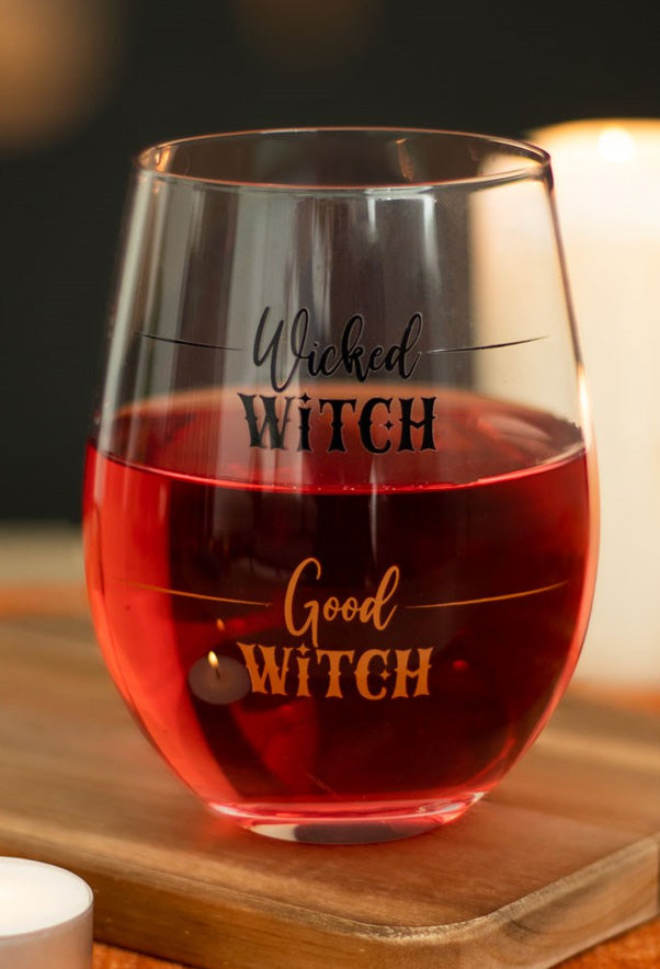 Wicked Witch Stemless Wine Glass