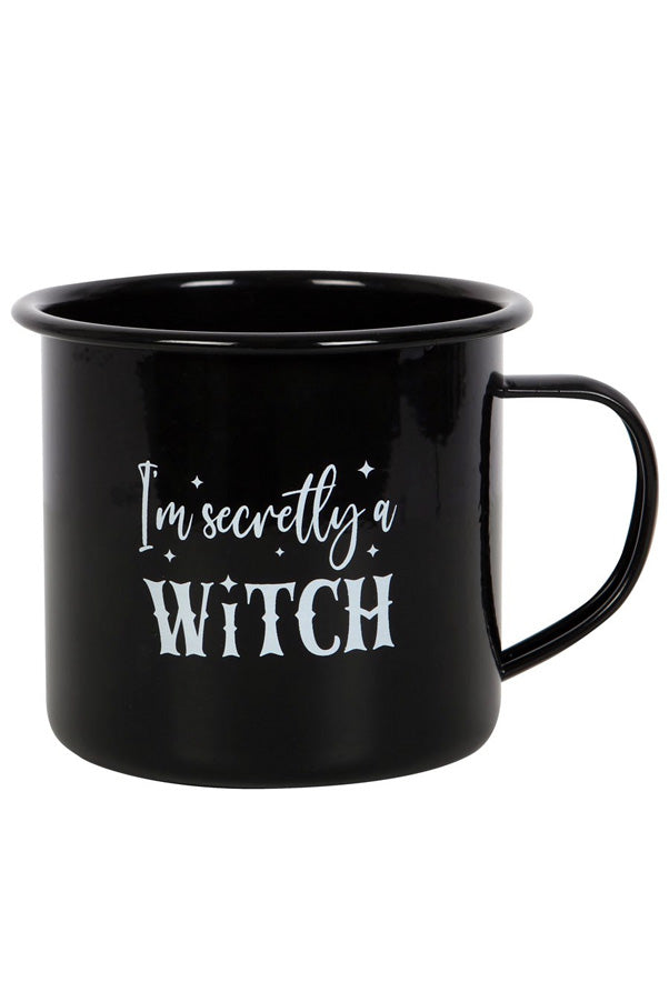 I'm Secretly A Witch Enamel Mug
