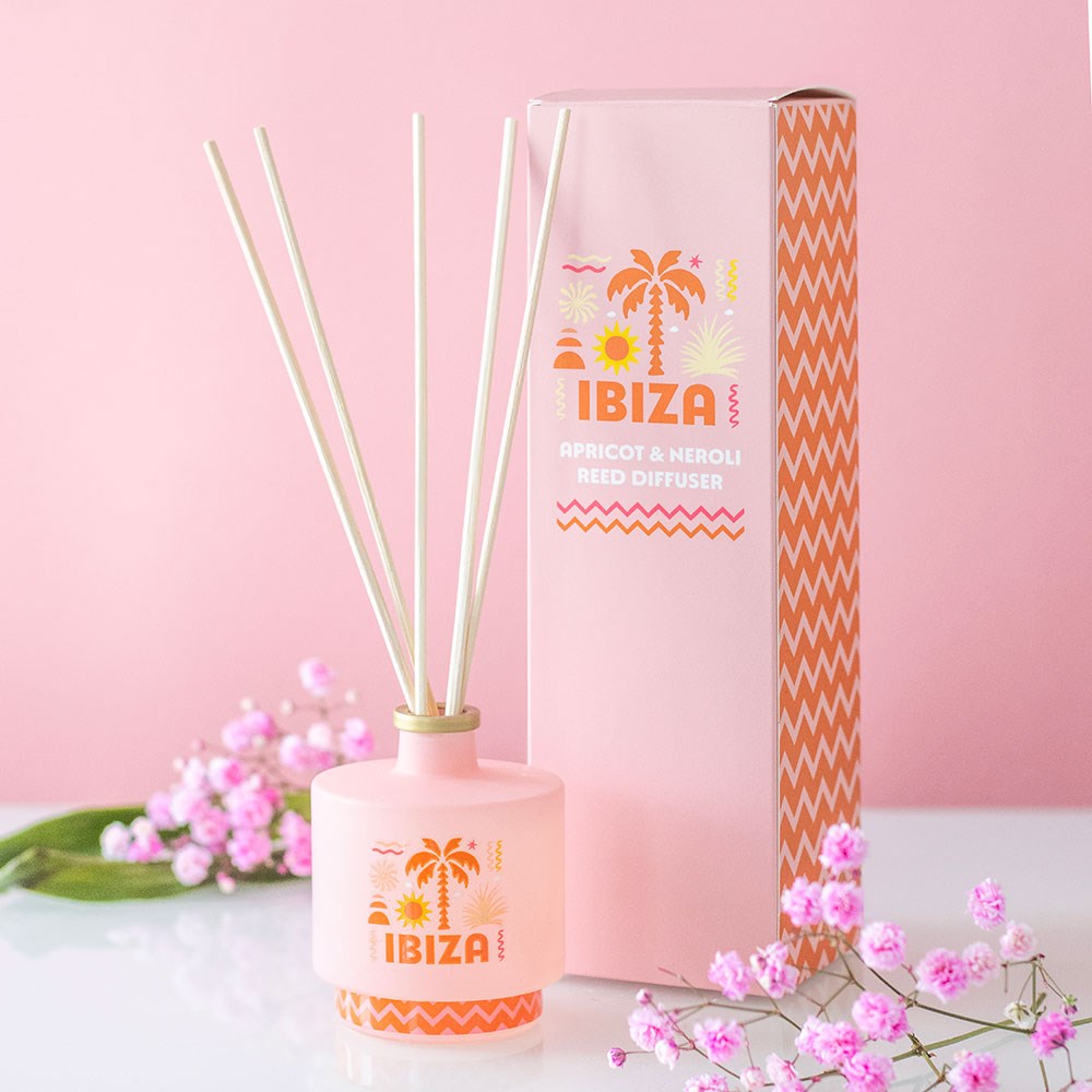 Ibiza Sunrise Apricot & Neroli Scented Reed Diffuser 100ml