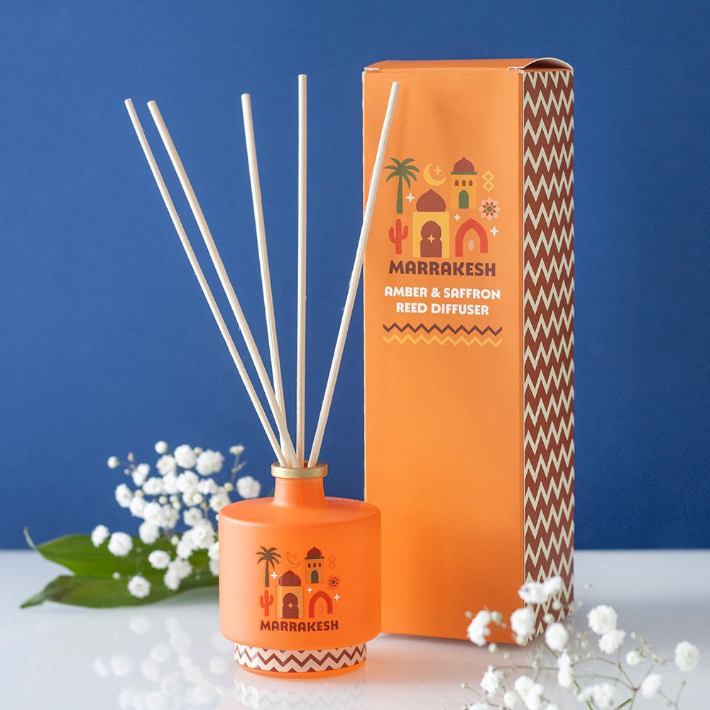 Marrakesh Amber & Saffron Scented Reed Diffuser 100ml
