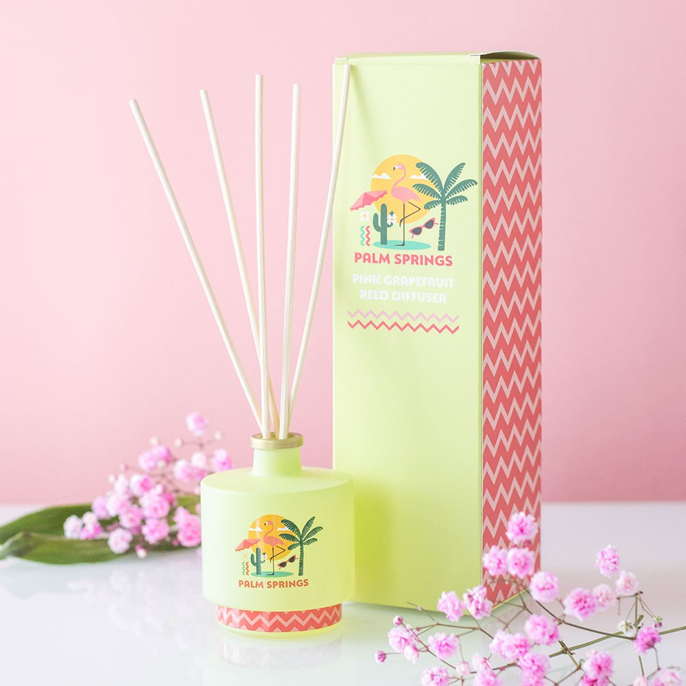 Palm Springs Pink Grapefruit Scented Reed Diffuser 100ml