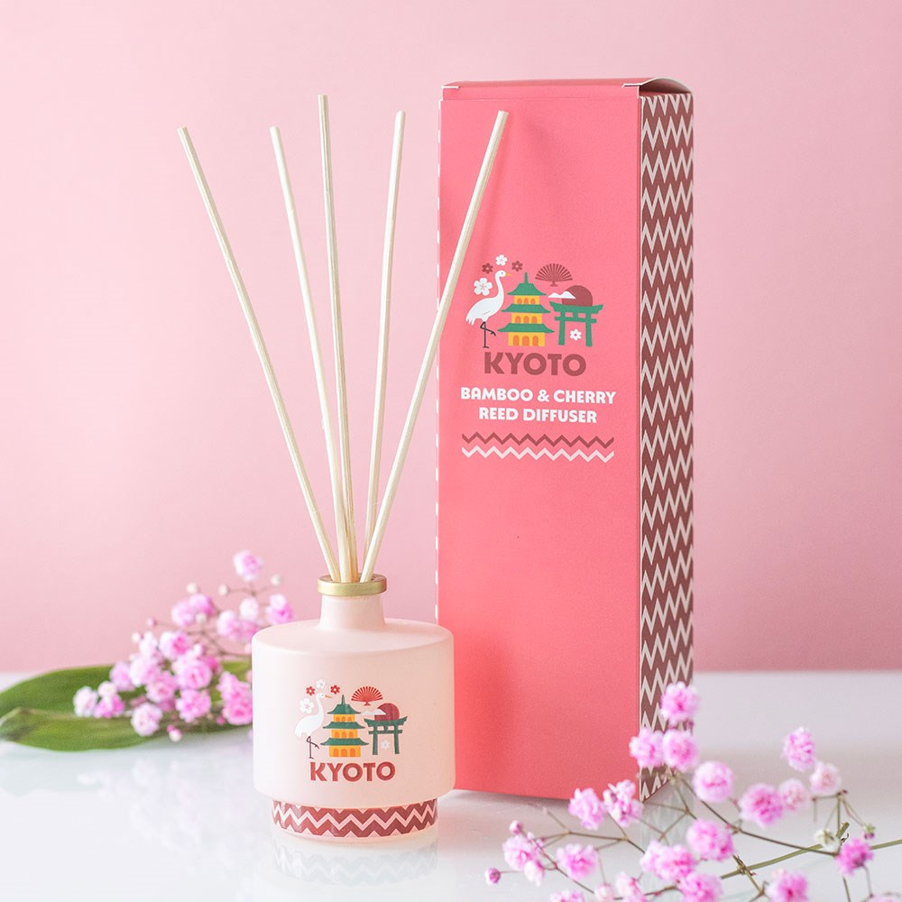 Kyoto Bamboo & Cherry Blossom Scented Reed Diffuser 100ml