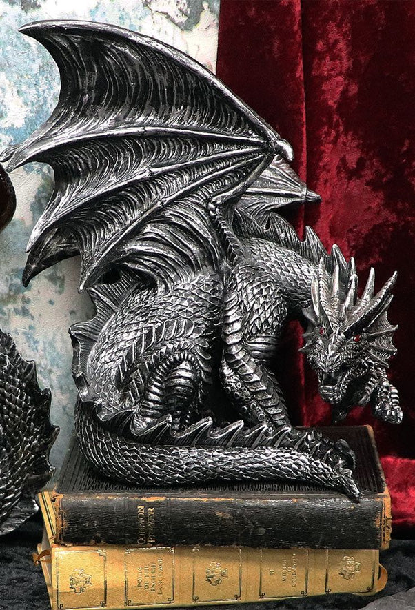 Obsidian Dragon Figurine 25cm