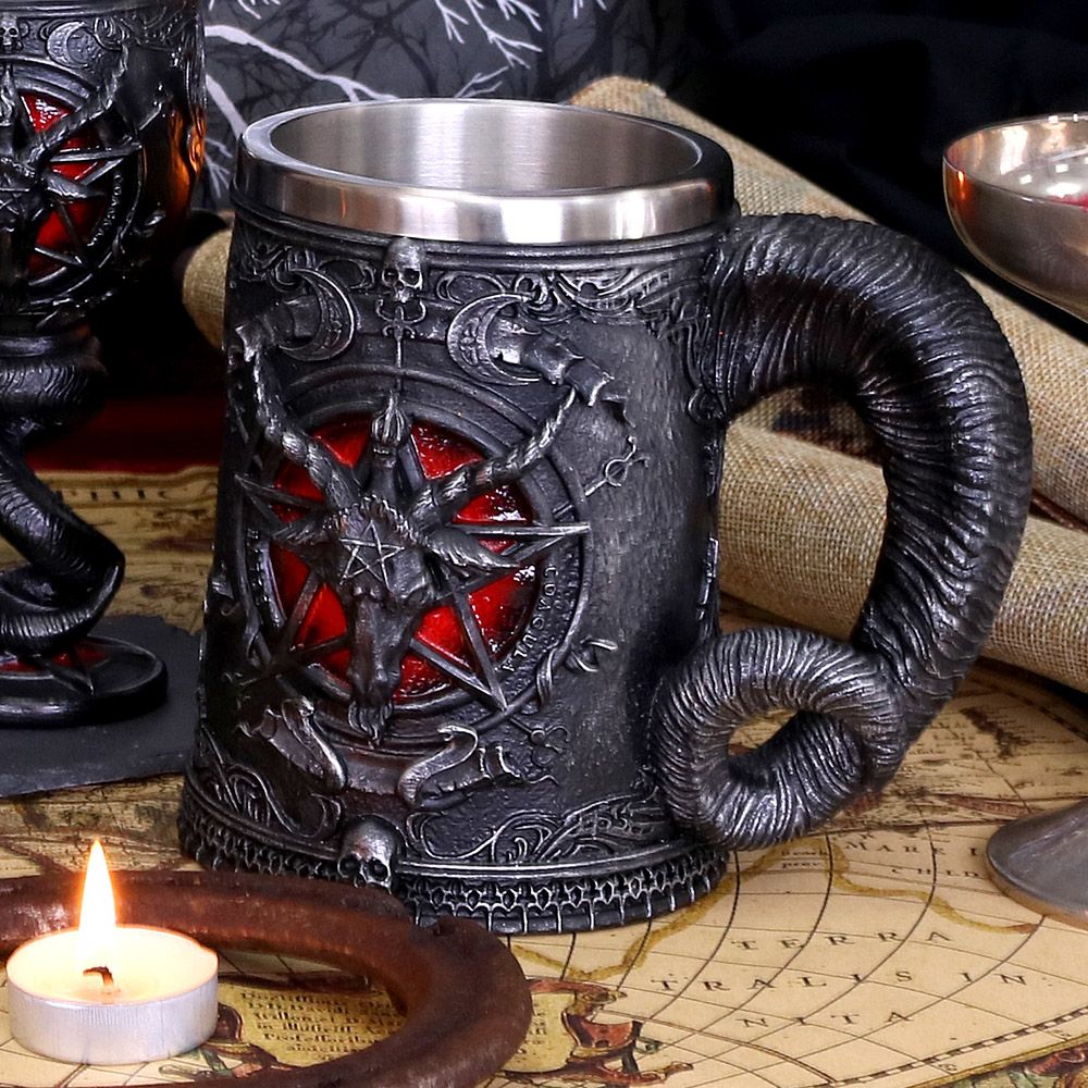 Baphomet Sabatic Goat Diety Tankard 16.5cm