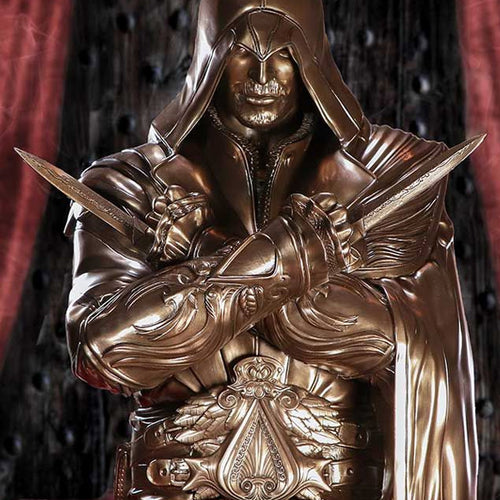 Assassin's Creed® Ezio Bust Box Bronze 30cm