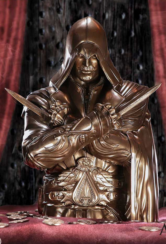 Assassin's Creed® Ezio Bust Box Bronze 30cm