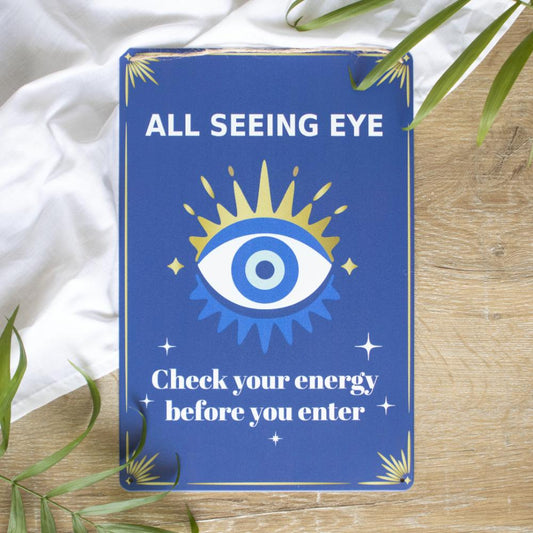 All Seeing Eye Metal Hanging Sign 30cm