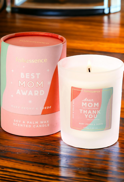 Folkessence Best Mom Award Candle