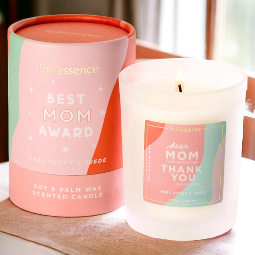 Folkessence Best Mom Award Candle