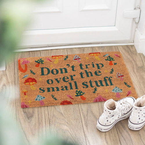 Don't Trip Mushroom Coir Doormat 40cm x 60cm