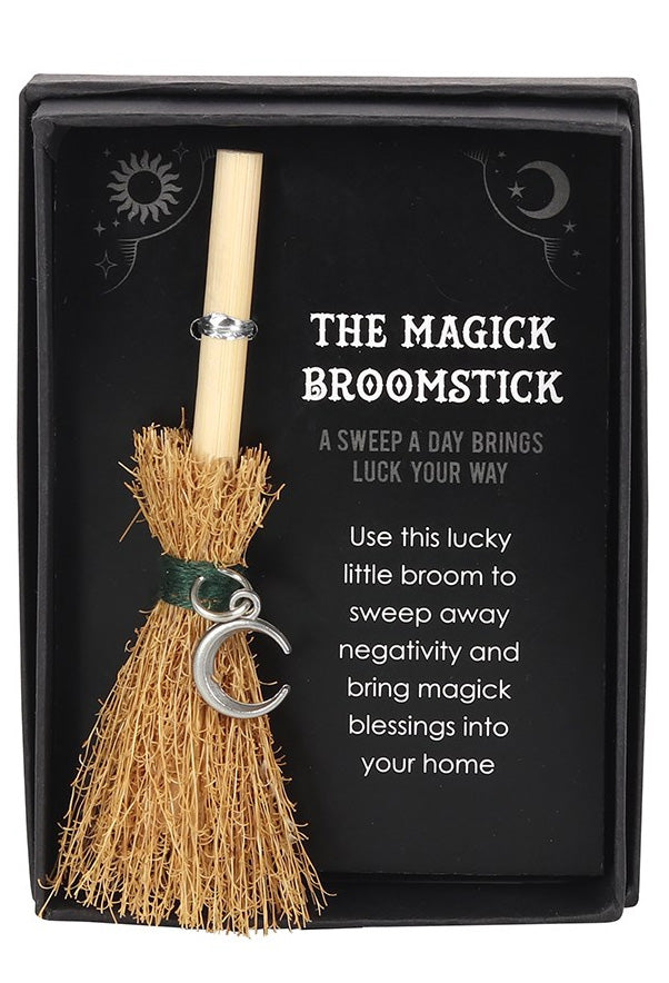 Crescent Moon Mini Magick Broomstick