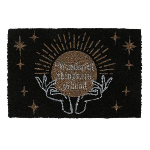 Fortune Teller Black Doormat 40cm x 60cm