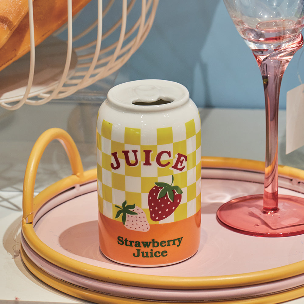 Strawberry Juice Ceramic Flower Vase 11.5cm