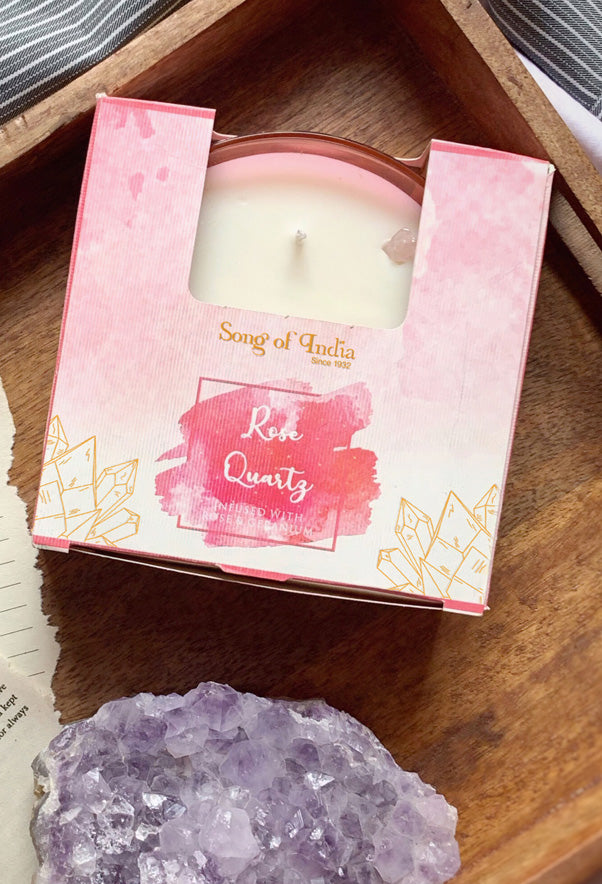 Healing Crystal Candle - Rose Quartz