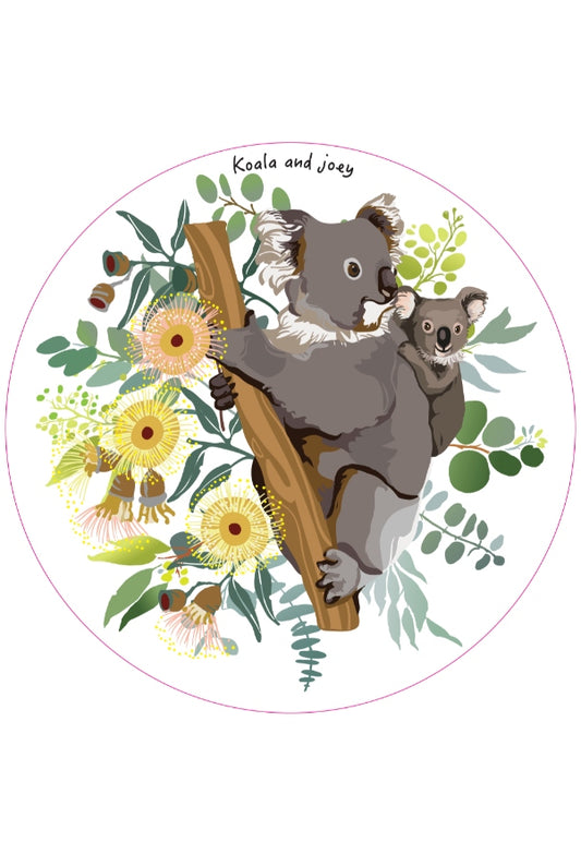 Koala and Joey Fridge Magnet