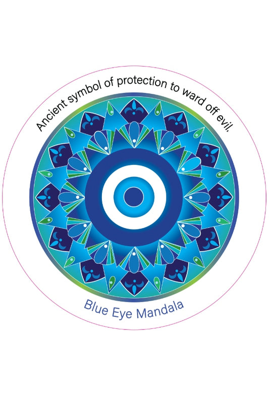 Blue Eye Mandala Fridge Magnet