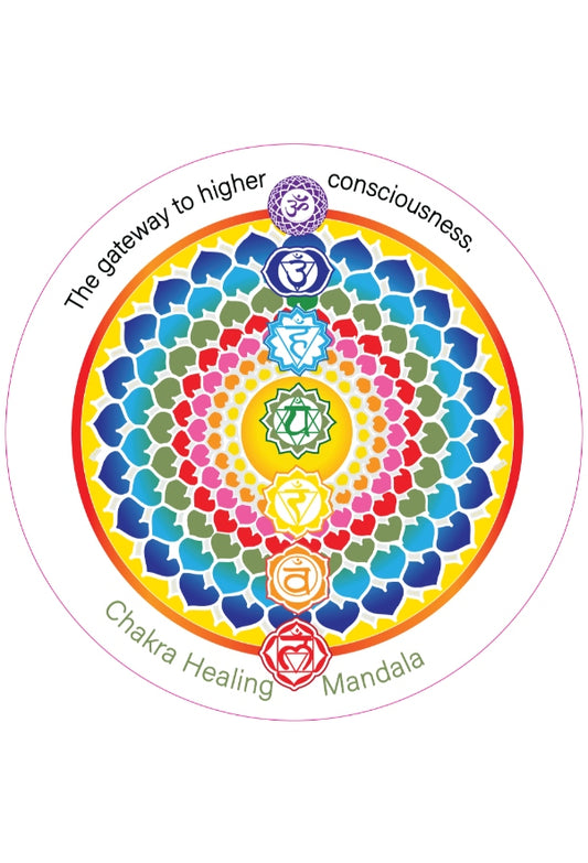 Chakra Healing Mandala Fridge Magnet