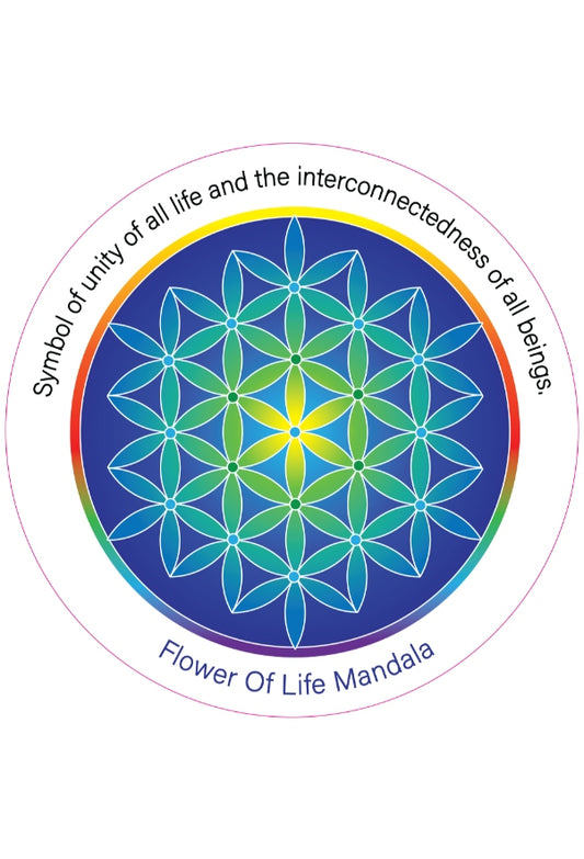 Flower of Life Mandala Fridge Magnet