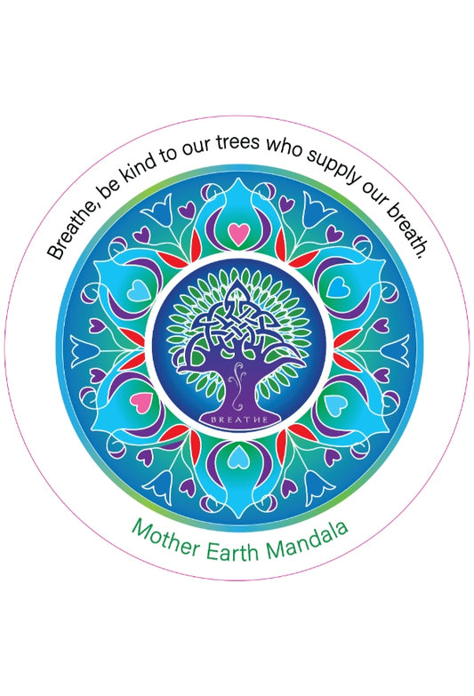 Mother Earth Mandala Fridge Magnet
