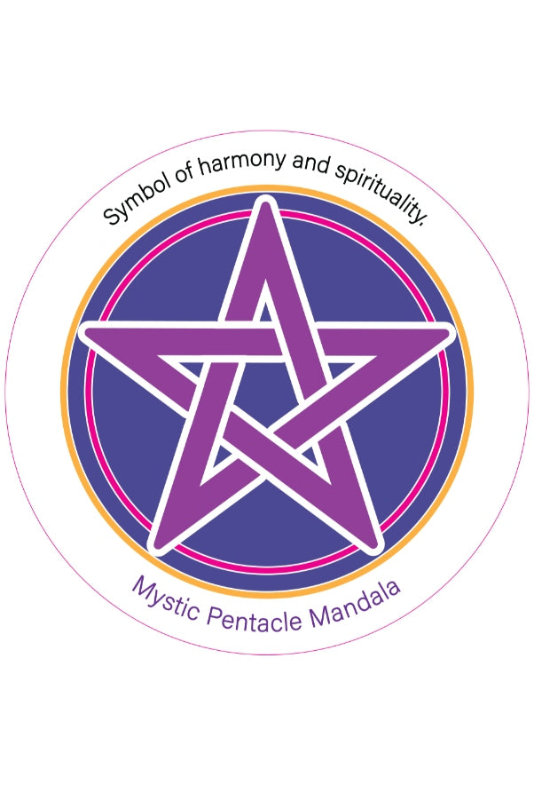 Mystic Pentacle Mandala Fridge Magnet