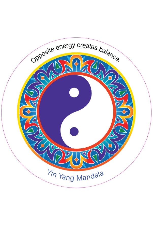 Yin Yang Mandala Fridge Magnet