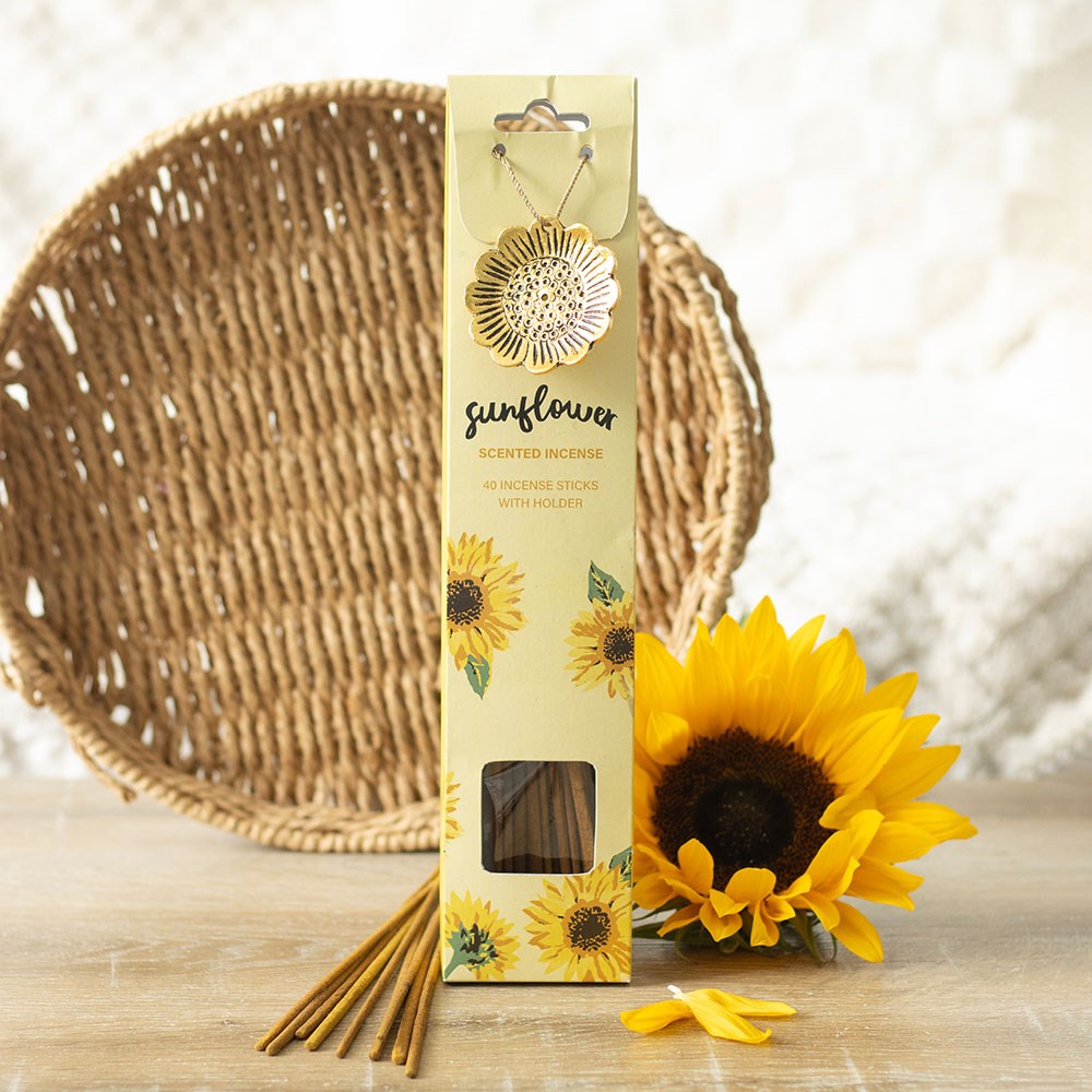Sunflower Incense Gift Set
