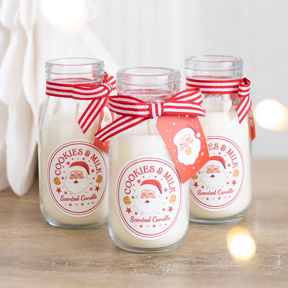 Cookies & Milk Scented Milk Bottle Candle