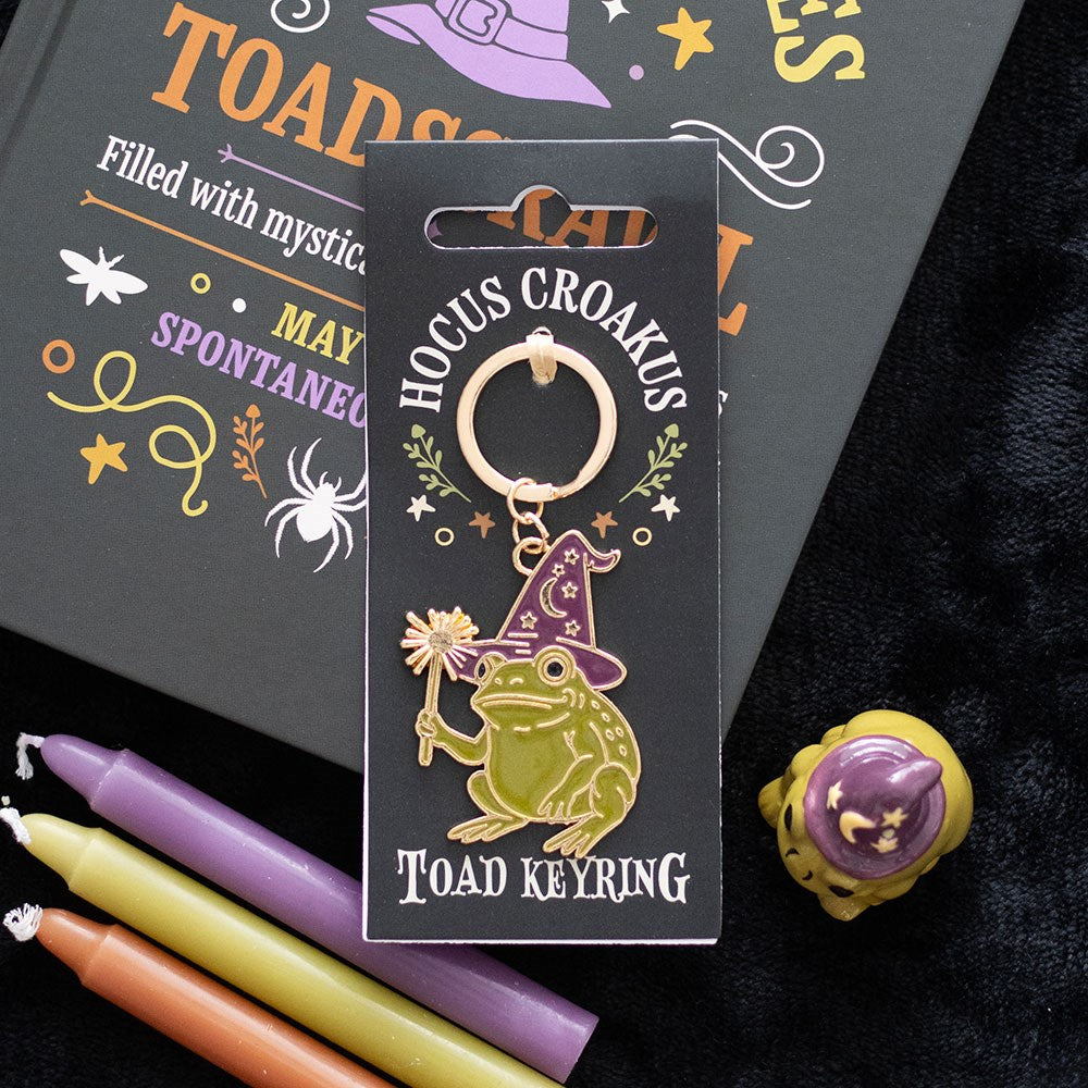 Hocus Croakus Magic Toad Keyring