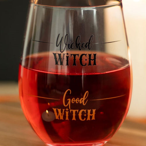 Wicked Witch Stemless Wine Glass