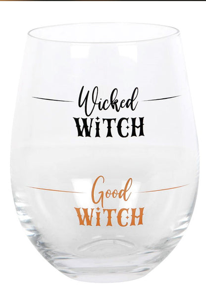Wicked Witch Stemless Wine Glass