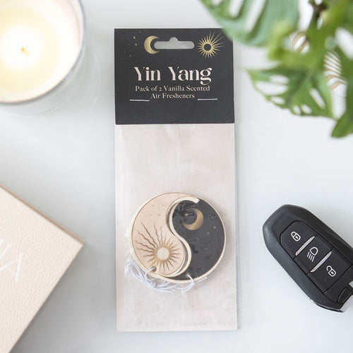 Set of 2 Yin Yang Vanilla Scented Air Fresheners